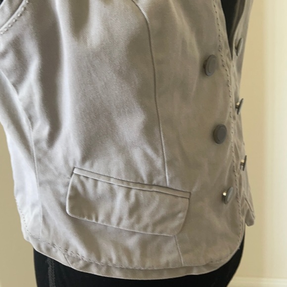 New York & Company 💯% Cotton Taupe Vest SZ 10 - Picture 7 of 14